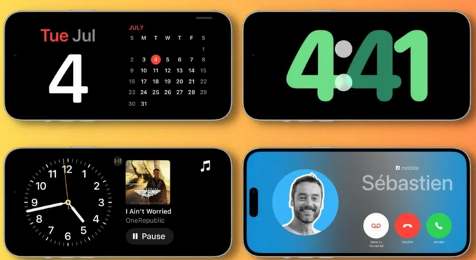 和政苹果手机维修分享iOS17横屏充电待机显示有什么好处 