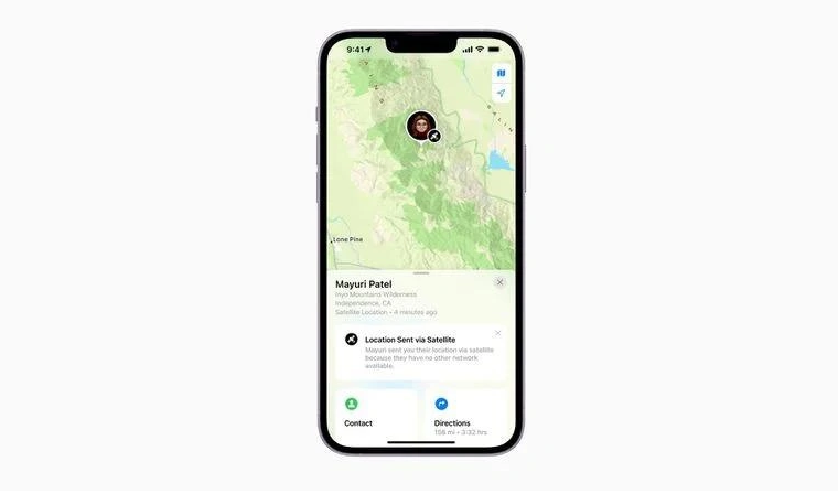 和政苹果14维修分享iPhone14系列中 FindMy功能通过卫星分享位置方法教程 